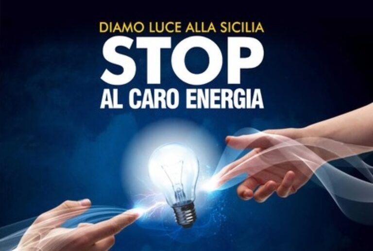 “Diamo luce alla Sicilia. stop al caro energia”: lunedì 7 mobilitazione a Palermo