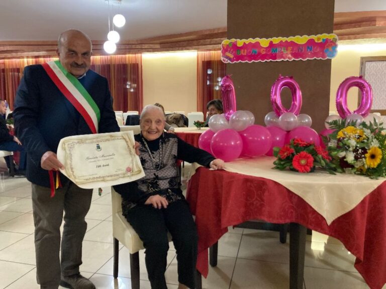 Termini Imerese, compie 100 anni la signora Giacinta Muscarella