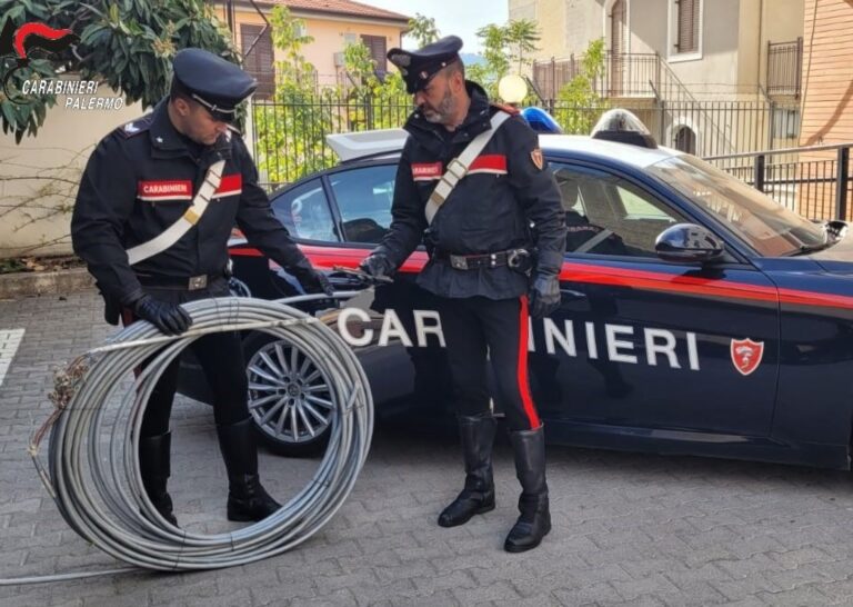 Percettori reddito di cittadinanza arrestati per furto di rame: GIP di Termini Imerese convalida fermo
