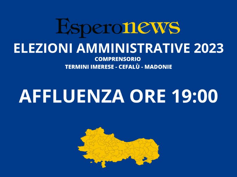 Amministrative 2023: affluenza ore 19 nel Comprensorio Termini Imerese – Cefalù – Madonie