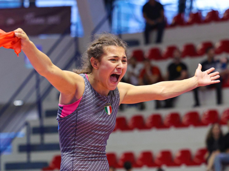 La termitana Fabiana Rinella è Campionessa Europea U17 di lotta libera