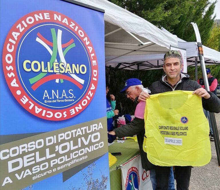 Collesano, socio dell’A.N.A.S Italia parteciperà al XVIII campionato nazionale della potatura dell’olivo a vaso policonico