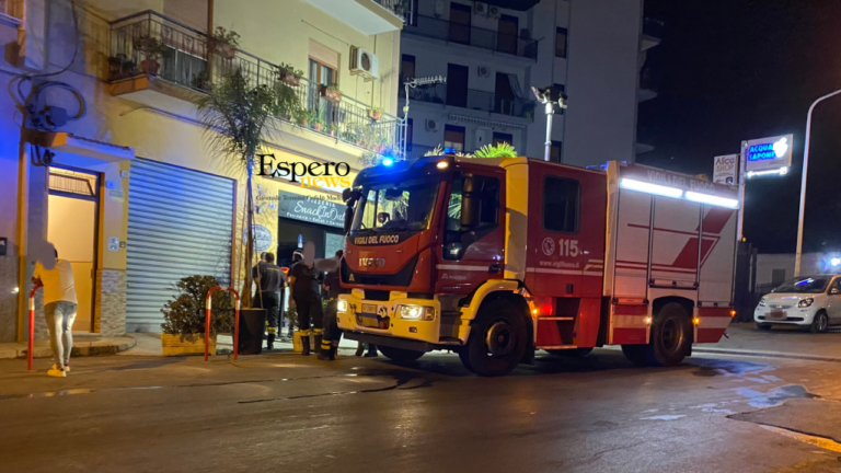 Incendio in una nota pizzeria di Termini Alta, nessun ferito