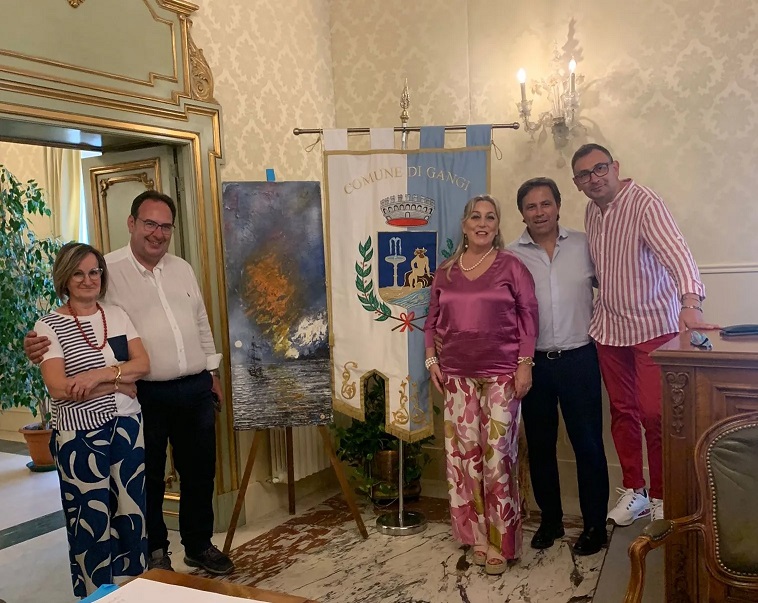 Gangi, inaugurata la mostra pittorica di Rosario Genduso