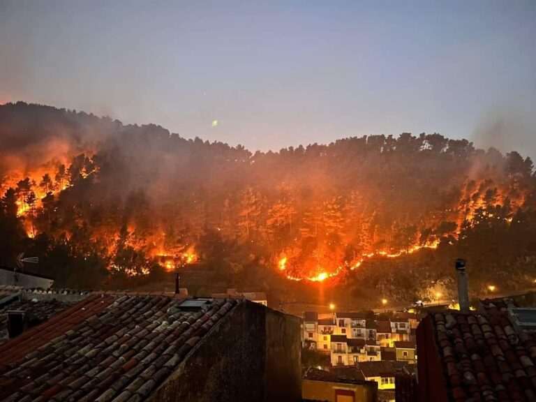 Ancora fiamme a Gratteri, in fumo circa 1500 ettari di territorio, danneggiati 20 fabbricati