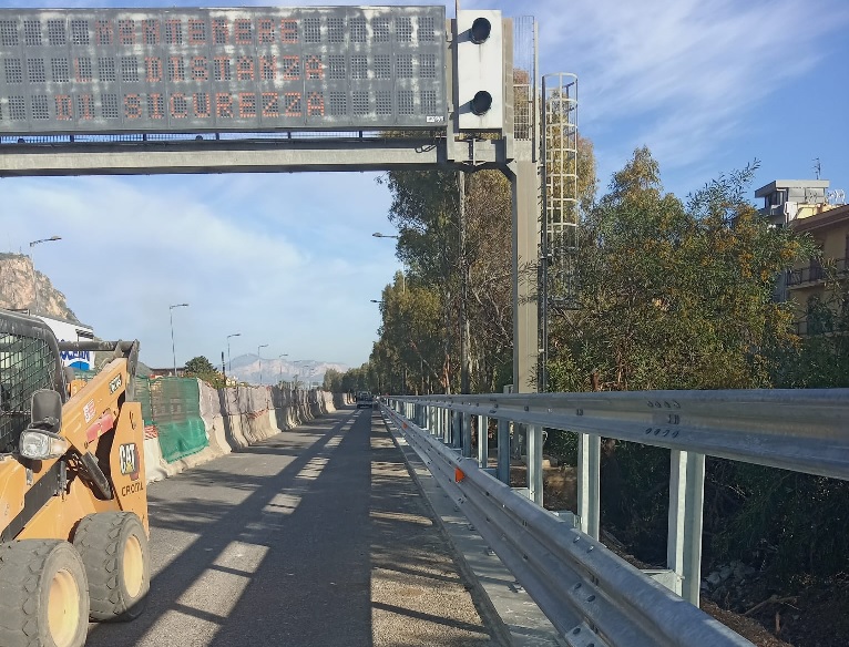 A19, al via lavori per liberare restringimento a Bagheria e Casteldaccia