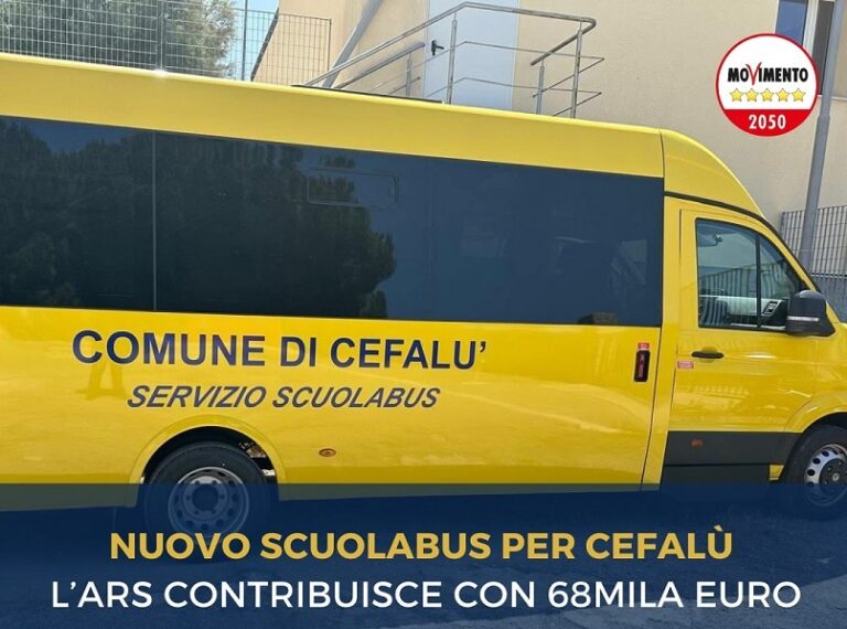 Consegnato al Comune di Cefalù un nuovo scuolabus da 40 posti
