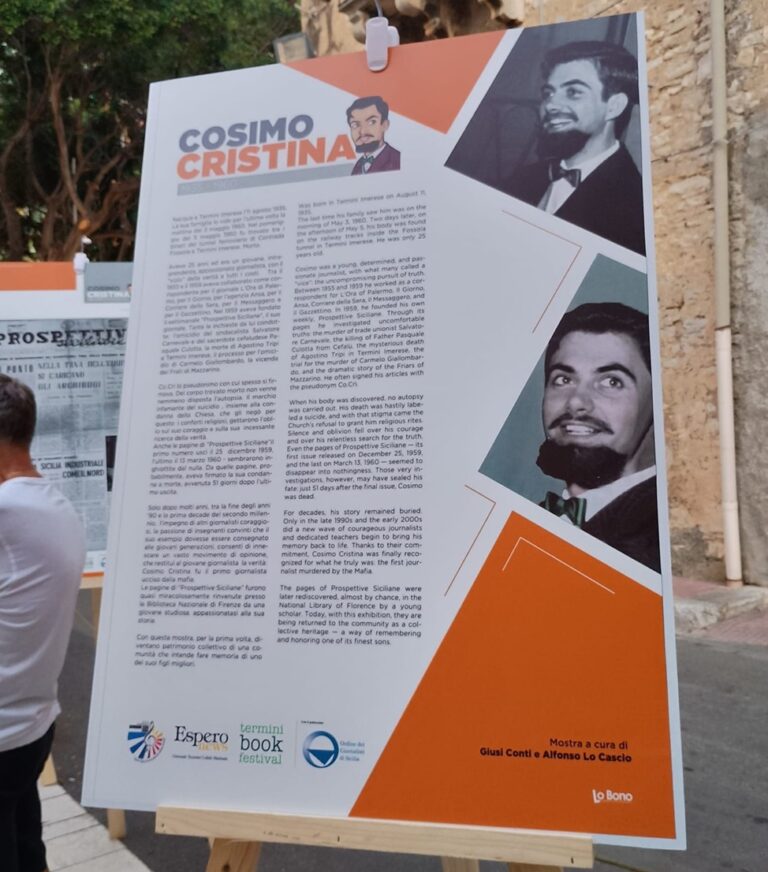 Termini Imerese, una mostra per raccontare Cosimo Cristina e il suo giornale