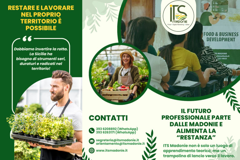 Il futuro professionale dei giovani parte dalle Madonie: con “ITS Madonie” il percorso per lavorare e crescere nella tua terra