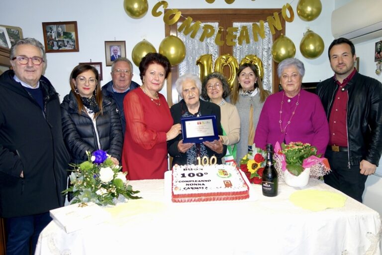 Petralia Soprana festeggia la signora Carmela Gulino unica centenaria del paese