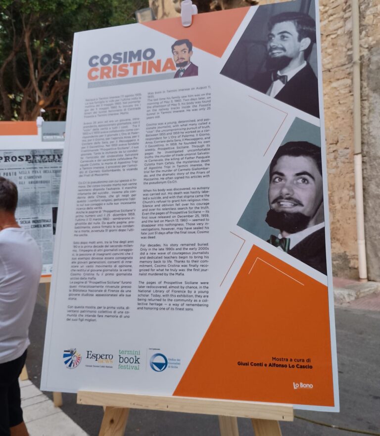 “Cosimo Cristina e il suo giornale, i mesi di Prospettive siciliane”: all’Ordine dei Giornalisti mostra e dibattito