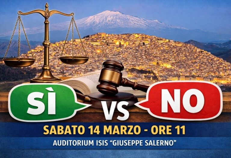 Le ragioni del Sì e del No: incontro a Gangi sul referendum per la riforma della giustizia